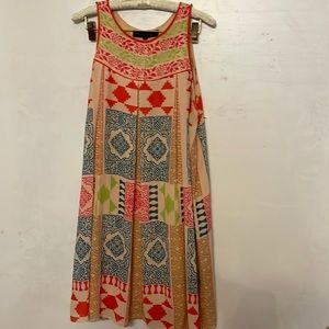 Boho mini dress sleeveless size large from Anthropologie